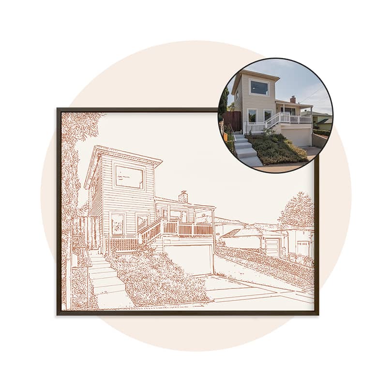 House Portrait And Home Wall Art Minted