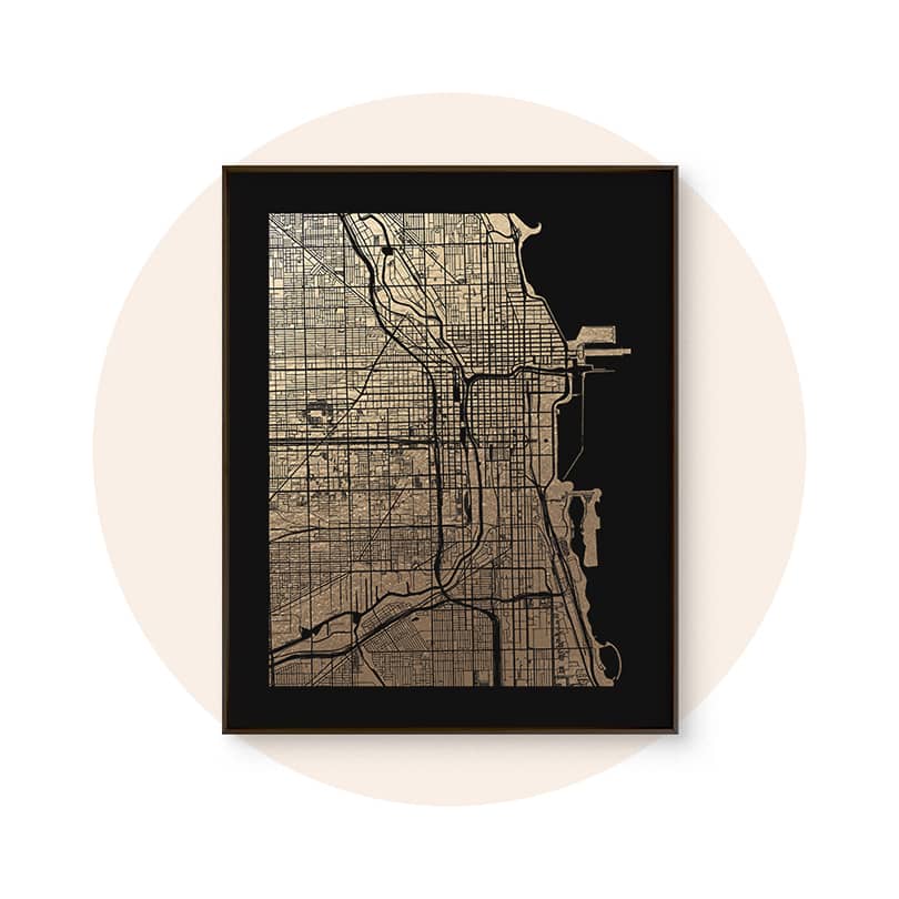 Foil-Pressed Maps
