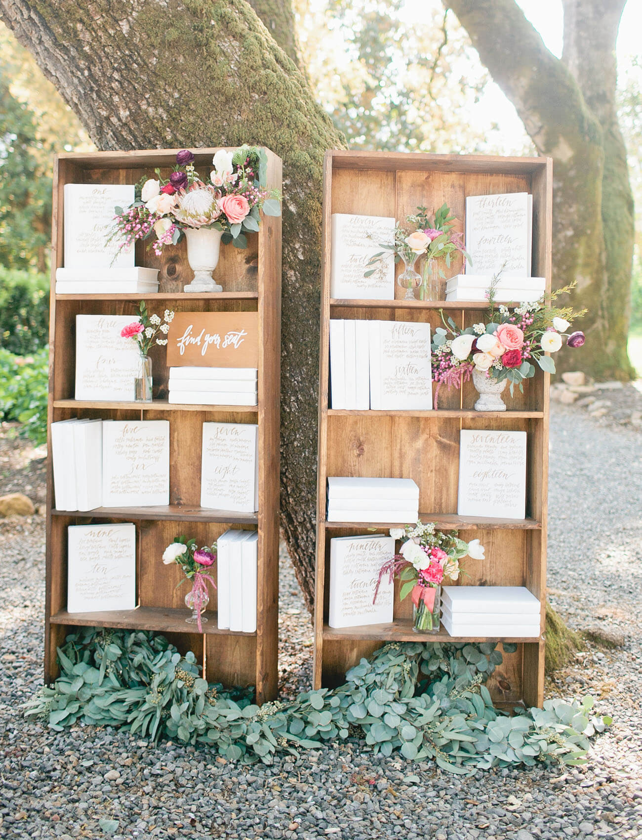 Bookshelf Seating Display