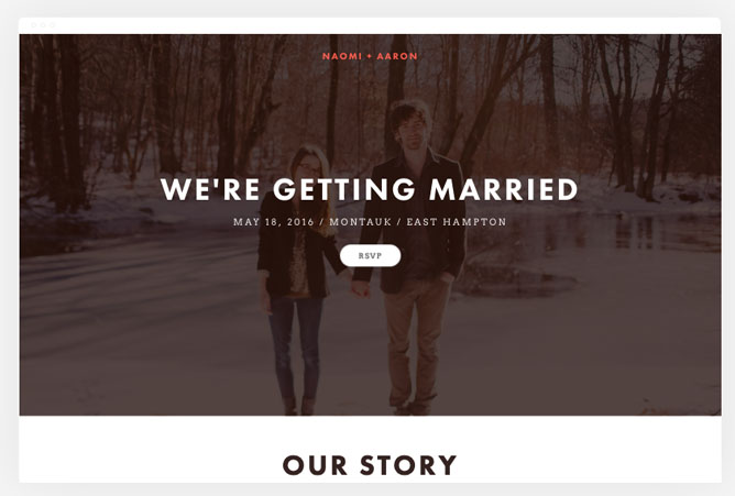 Squarespace Wedding Website