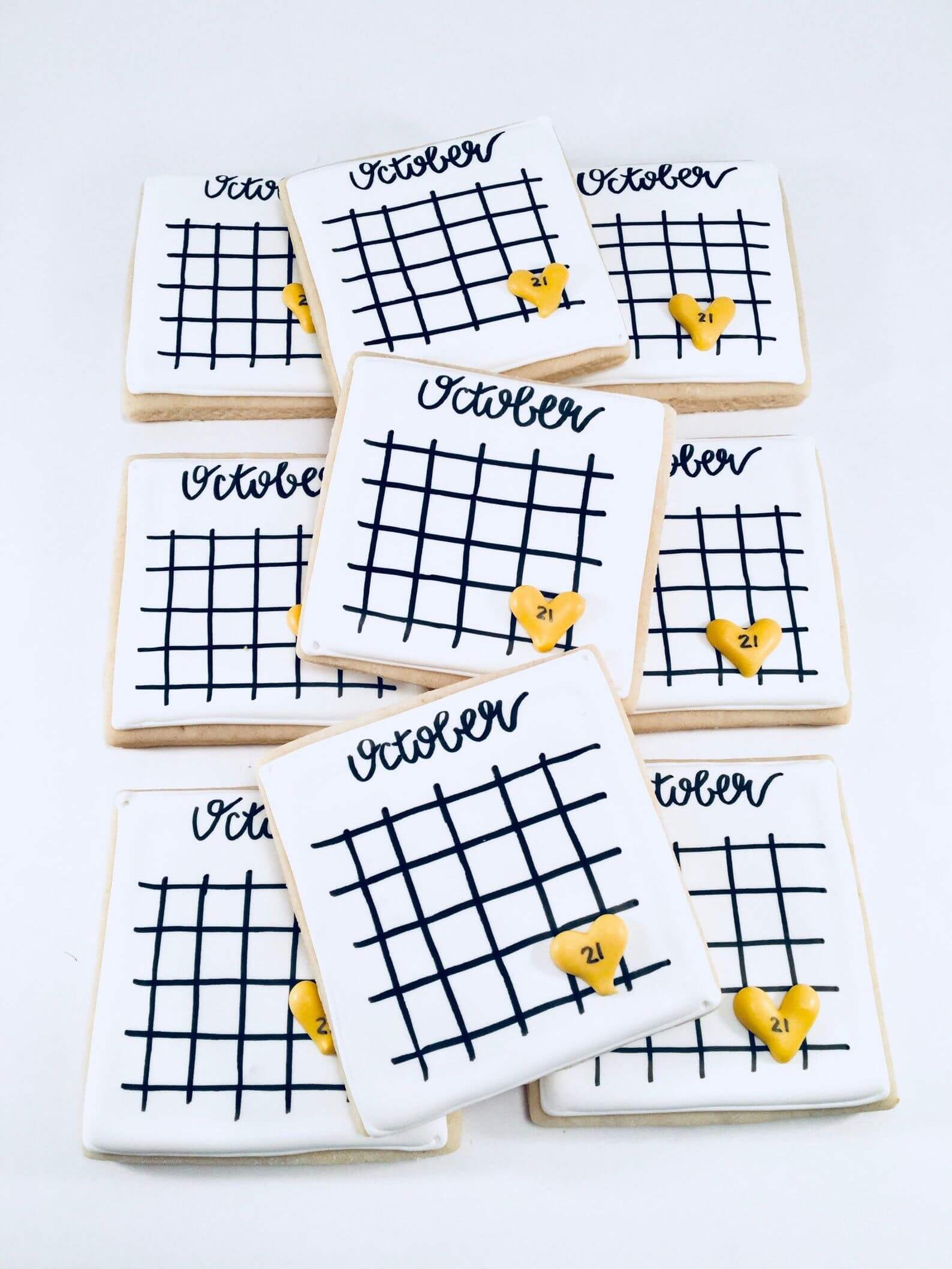 Save the date sugar cookies