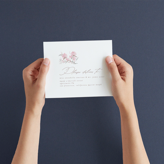 butter blossoms AllinOne Wedding Invitations by Phrosné Barwood Minted