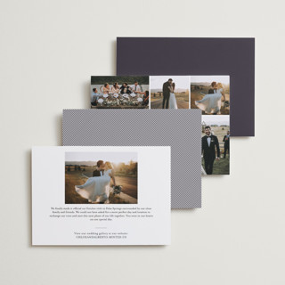 This is a midnight wedding announcements with standard by Susan Brown called always printing on recycled smooth signature in standard