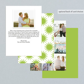 This is a lime wedding announcements with standard by Snow and Ivy called be joyful printing on recycled smooth signature in standard
