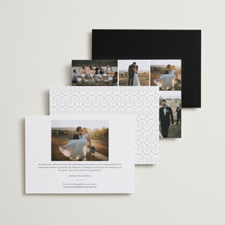 This is a tuxedo wedding announcements with standard by Jennifer Wick called bottom line printing on recycled smooth signature in standard