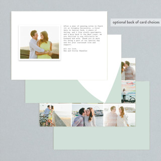 This is a aqua foam wedding announcements with standard by Aspacia Kusulas called simply love printing on recycled smooth signature in standard