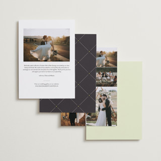 This is a field grass wedding announcements with standard by kelli hall called pop of color printing on signature in standard