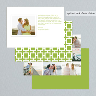 This is a field grass wedding announcements with standard by Precious Bugarin Design called modern geometric printing on signature in standard
