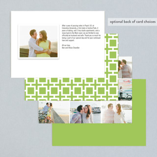 This is a grass wedding announcements with standard by Precious Bugarin Design called modern geometric group    printing on recycled smooth signature in standard