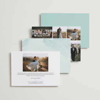 This is a ocean wedding announcements with standard by Angela Garrick called meant to be printing on recycled smooth signature in standard