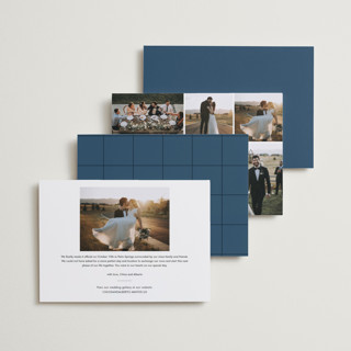 This is a midnight wedding announcements with standard by Stacey Meacham called modern offset printing on recycled smooth signature in standard