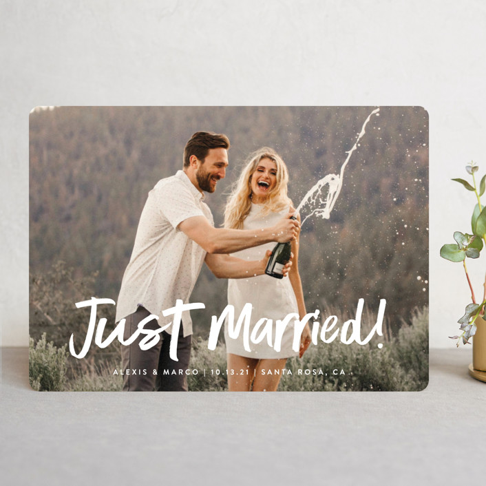 "Do This" - Wedding Announcements in Silk by Olivia Raufman.