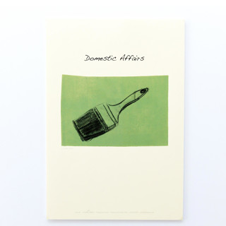 This is a multicolorassorted-colors original art by Dana Williamowsky called domestic affairs paint brush in standard