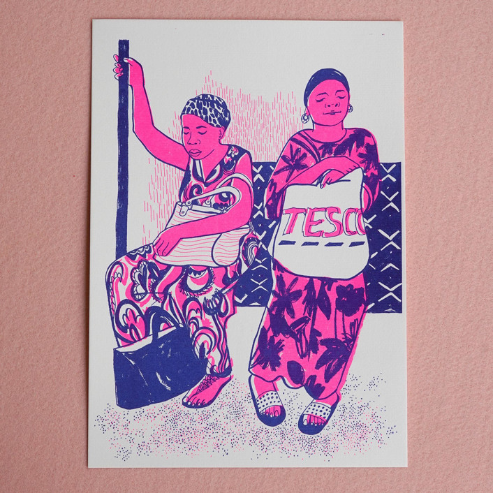Limited Edition Risography Art Print London 3