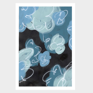 This is a multicolorassorted-colors original art by Mike McKeown called walking through in standard