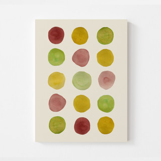 This is a multicolorassorted-colors original art by Danushka Abeygoda called modern fall circles in standard