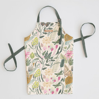 This is a garden aprons by Morgan Ramberg called folk butterflies in standard