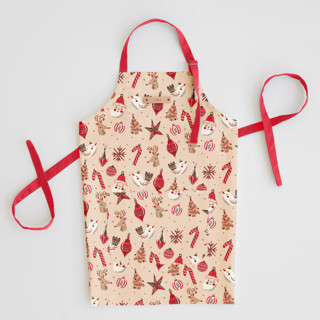 This is a coral aprons by Vivian Yiwing called retro ornaments in standard