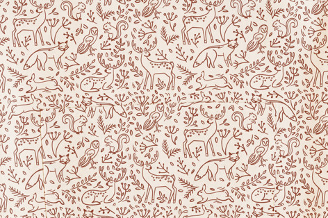 This is a cinnamon aprons by Teju Reval called enchanted holiday in standard