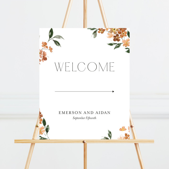 Sweeping Vine Large Custom Signs by Itsy Belle Studio Minted