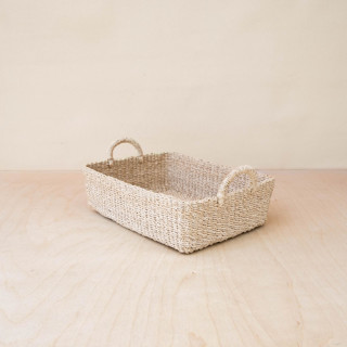This is a natural accent pieces by LIKHA called natural rectangle tray with handles in standard