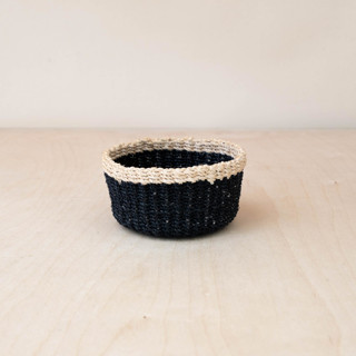 This is a black accent pieces by LIKHA called black mini trinket basket in standard