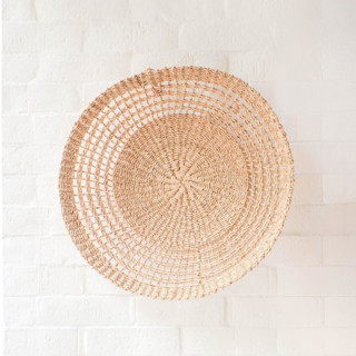 This is a natural accent pieces by LIKHA called medium open weave wall basket 16" in standard