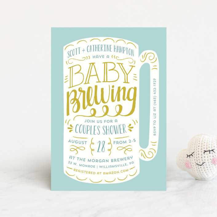 baby shower at brewery