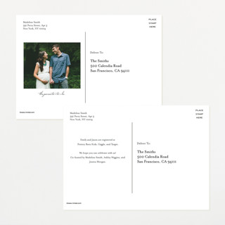 This is a blush baby shower postcards with standard by Leah Bisch called flora fest printing on signature in postcard