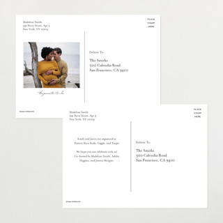 This is a petal baby shower postcards with standard by Jennifer Wick called banner announcement printing on signature in postcard