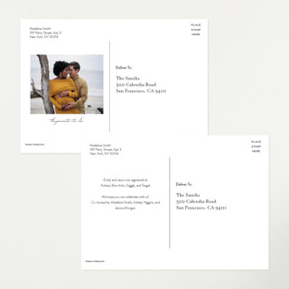 This is a sky baby shower postcards with standard by Kelly Watkins called tulips printing on signature in postcard