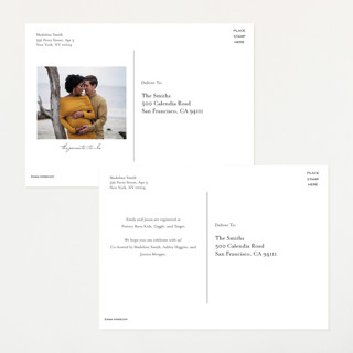 This is a blush baby shower postcards with standard by Ashley Iwafuchi called oh bebe printing on signature in postcard