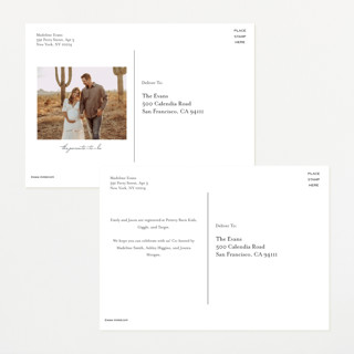 This is a mint baby shower postcards with standard by Pati Cascino called celina printing on signature in postcard