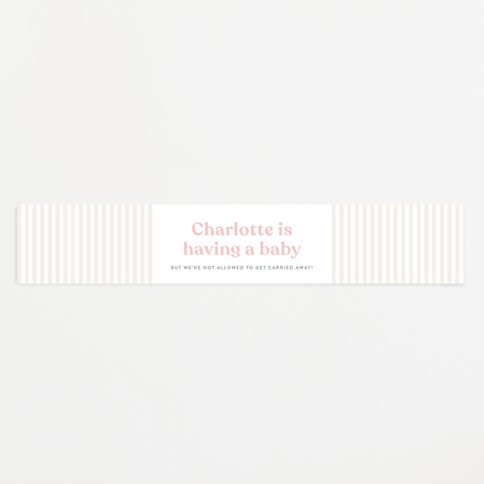 no games Baby Shower Belly Bands by Sara Hicks Malone Minted