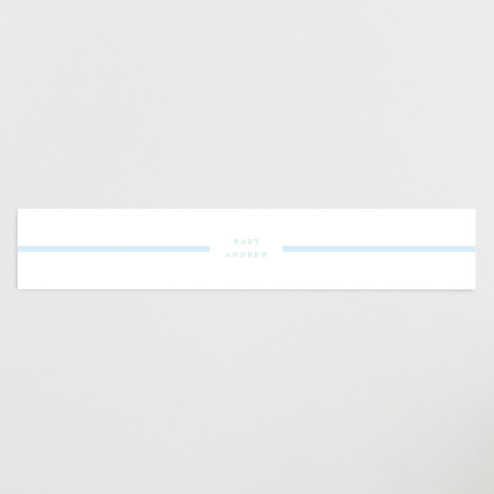 Snowflakes Baby Shower Belly Bands by Baumbirdy Minted