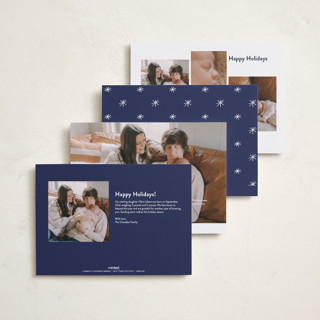 This is a silent night babys first christmas with standard by Carolyn MacLaren called the more, the merrier printing on recycled smooth signature in standard