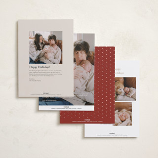 This is a cinnamon babys first christmas with standard by Brooke Chandler called littlest christmas printing on recycled smooth signature in standard