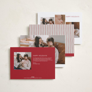 This is a berry babys first christmas with standard by Inkblot Design called scroll printing on recycled smooth signature in standard