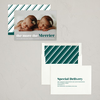 This is a spruce babys first christmas with standard by Liz Conley called a merry addition printing on recycled smooth signature in standard