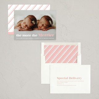 This is a candy babys first christmas with standard by Liz Conley called a merry addition printing on recycled smooth signature in standard