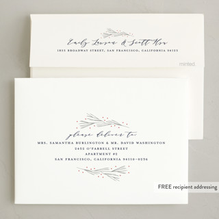 This is a blueberry babys first christmas with standard by Sarah Brown called merriest little christmas printing on recycled smooth signature in standard