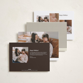 This is a champagne babys first christmas with standard by Jenna Holcomb called news printing on recycled smooth signature in standard