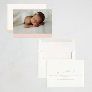 This is a petal babys first christmas with standard by Nicoletta Savod called littlest christmas gift printing on recycled smooth signature in standard
