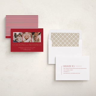 This is a berry babys first christmas with standard by Robert and Stella called counting those blessings printing on recycled smooth signature in standard