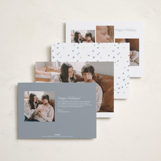 This is a winter sky babys first christmas with standard by Blustery August called awaits printing on recycled smooth signature in standard