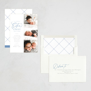 This is a sky babys first christmas with standard by Everett Paper Goods called extra cheer here printing on recycled smooth signature in standard