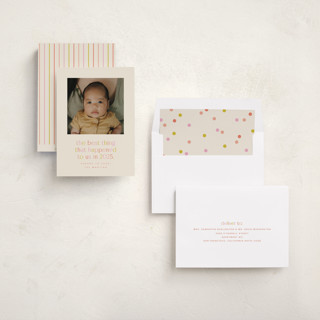 This is a gumdrop babys first christmas with standard by Ellen Schlegelmilch called the best thing printing on recycled smooth signature in standard