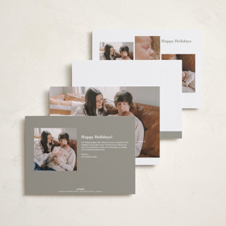 This is a linen babys first christmas with standard by Blustery August called more to love printing on recycled smooth signature in standard