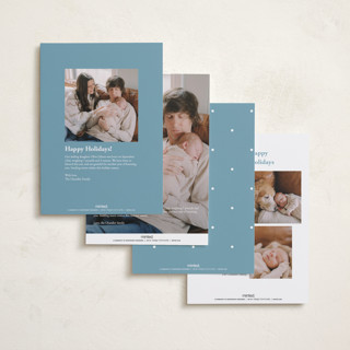 This is a frozen lake babys first christmas with standard by Everett Paper Goods called together printing on recycled smooth signature in standard