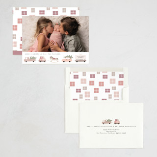 This is a blush babys first christmas with standard by Maja Cunningham called christmas special printing on recycled smooth signature in standard